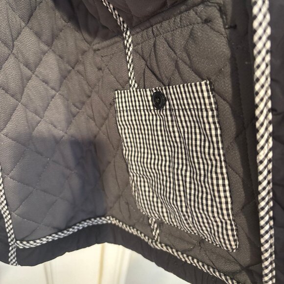 Women's Vineyard Vines Quilted Chore Coat, Black (XL) - Picture 4 of 10